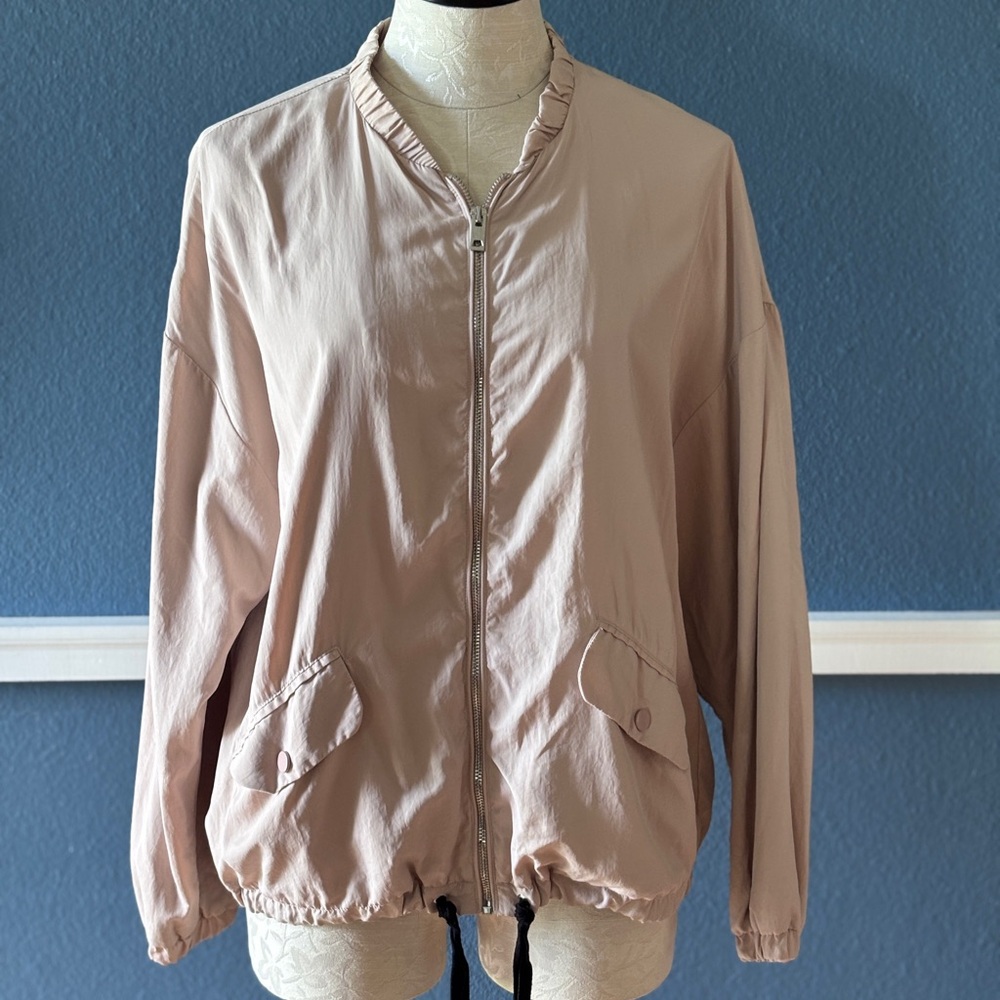 Zara TRF Light Pink Bomber Jacket